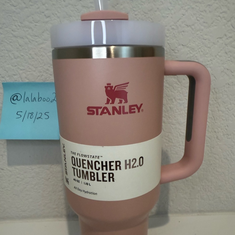 Stanley Pink Dusk 40 oz Tumbler Large Water Cup Quencher H2.0 FlowState - Picture 3 of 11